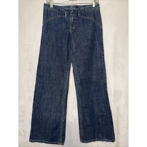 VTG Levis Engineered Jeans Womens Blue Low Rise Flare Medium Wash W30 L32